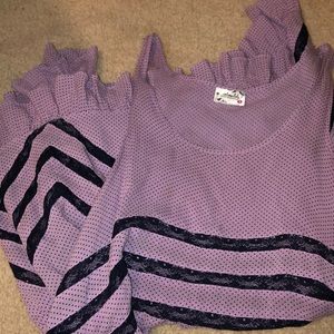 Free People Voile and Lace Trapeze Dress